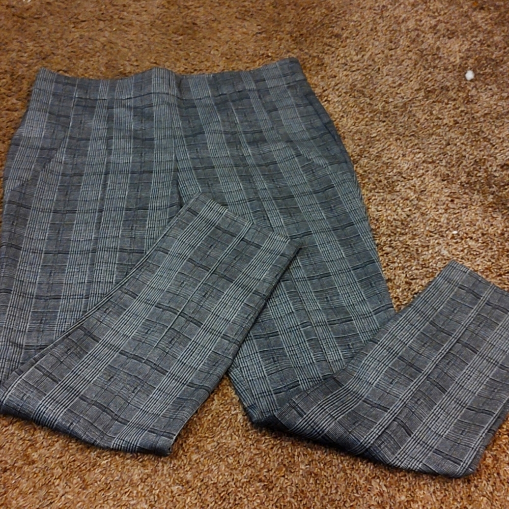 Plaid business casual pants